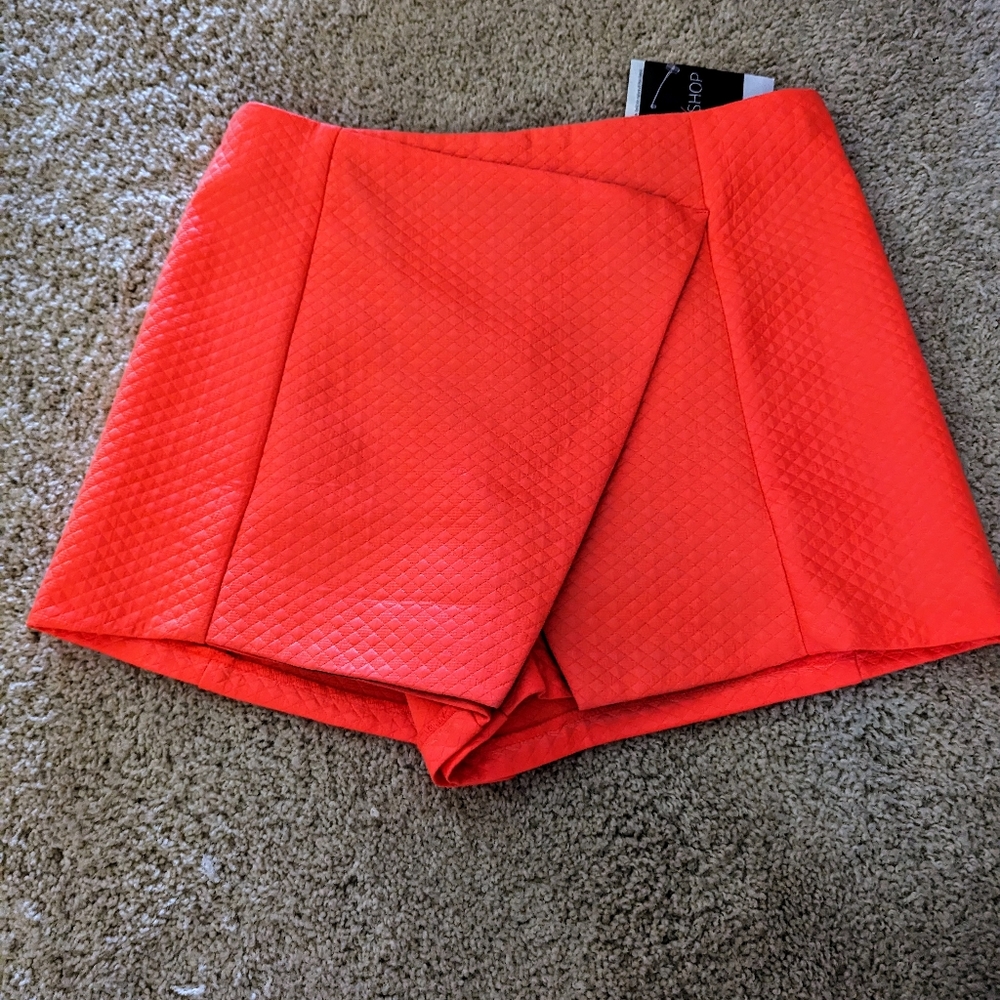 TOPSHOP Coral Skort